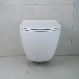 Belvit Aloni Hänge WC mit WC-Sitz Weiß
