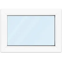 Kellerfenster 70x50 cm, PVC, Ideal 4000, Weiß, 700 x 500 mm, einteilig, festverglast, individuell konfigurieren
