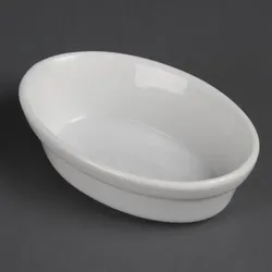 Olympia Whiteware ovale Auflaufformen 14,5cm