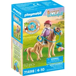 PLAYMOBIL Horses of Waterfall: Kind mit Pony und Fohlen