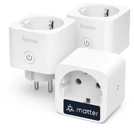 Hama Smart-Home-Steckdose 3 St. Weiß