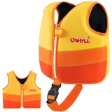 OSHYLE Kinder Schwimmweste - Jungen Mädchen Neopren Schwimmen Jacke Kleinkind Schwimmen Floating Neopren Schwimmweste für 1–9 Jahre (S(1-3), SS-OR)