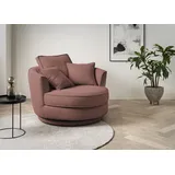 Home Affaire Drehsessel HOME AFFAIRE "MAISIE, Love Seat XXL, Lese-Sessel BIG-", rosa (altrosa), B:120cm H:86cm T:120cm, Sessel, Drehsessel, Sessel in MEGA CORD u. Web-Velours, 360 Grad drehbar