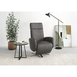 sit&more TV-Sessel Grenoble Polyester 71 x 110 x 82 cm Grau mit Kopfteilverstellung
