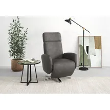 sit&more TV-Sessel Grenoble Polyester 71 x 110 x 82 cm Grau mit Kopfteilverstellung