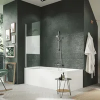 Hüppe Design pure Badewannenaufsatz, beweglich, 8P1901087373, 8P1901