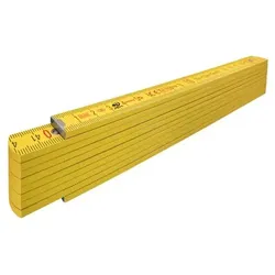 Holz-Gliedermaßstab Type 407, 2m, gelb - gelb