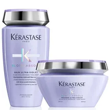 Kérastase Blond Absolu Bain Ultra-Violet 250 ml + Cicaflash Maske 200 ml Geschenkset