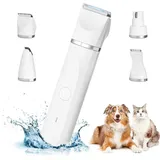 4-in-1-professionelle Hundeschermaschine: Leise Hundeschermaschine, Ipx7 Wasserdicht, Kabellose Tierpflege-schermaschine Mit Wiederaufladbarem Usb-kabel Für Katzen Und Andere Haustiere