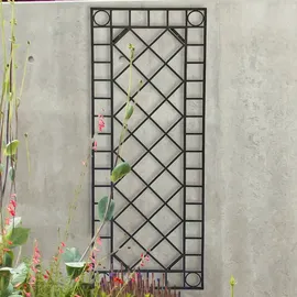 Harms Import Wand Dekor Gitter Garten Dekoration Terrasse Rankgitter Spalier schwarz