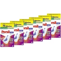 Persil Power Bars Color Waschmittel 450 WL (6 x 75 Waschladungen), vordosiertes Buntwaschmittel mit biologisch abbaubarem Schutzfilm, für reine Wäsche & hygienische Frische für die Maschine
