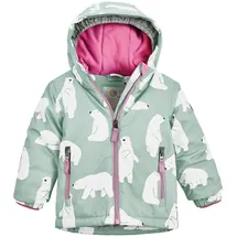 KILLTEC first instinct by killtec unisex Skijacke wasserdicht/Funktionsjacke mit Kapuze und Schneefang FISW 30 MNS SKI JCKT, stahlmint, 98, 39907-000