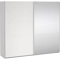 VCM Ebuy24, Kleiderschrank, Schiebetürenschrank 2 Türen 245x220cm Weiß.