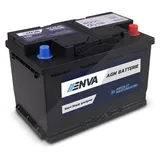 Enva AGM Autobatterie, Starterbatterie 12V 70Ah 760A Start-Stop [Hersteller-Nr. 40985355] für Ac, Alfa Romeo, Alpina, Aro, Artega, Aston Martin, Audi,