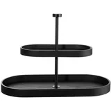 Asa Selection Etagere Wood, schwarz 2-stufig oval 25cm