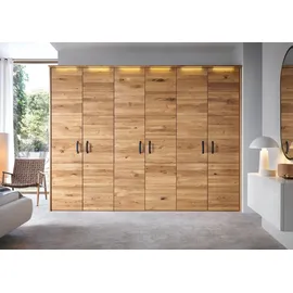 MASSIVMOEBEL24.DE Kleiderschrank Halmstad 289 x 219 x 60 cm Beige