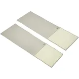 PawHut 2er Kratzmatte Kratzschutz Sofa Sisal Kratzteppich für Katze Sessel Couch Katzenkratzmatte Beige+Grau 130 x 45 x 0,3 cm