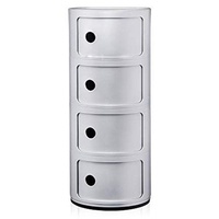 Kartell Componibili, 4 Elements, Silber,