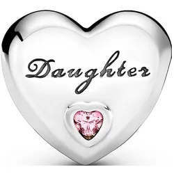 Pandora Charm Moments Tochter Herz 791726PCZ - silber