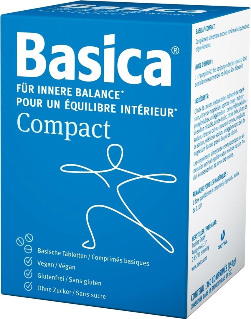 Basica, Vitamine + Nahrungsergänzung, Compact Mineralsalztabletten (360 Stück, Tabletten, 150 g)