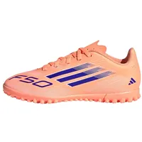 Adidas Kinder Fussball-Hartplatzschuhe F50 Club TF, BEAORA/LUCBLU/FTWWHT, 28