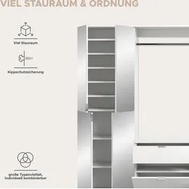 Home Affaire Trondheim Garderoben-Set 212 x 34 x 193 cm weiß
