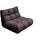 KAWOLA Drehsessel VIVIEN Samt 80 x 90 x 90 cm Lila drehbar