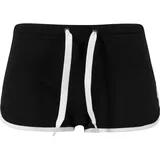 URBAN CLASSICS Shorts Schwarz/Weiß M