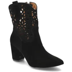 Schwarze Stiefeletten Damiss Bequeme Damenschuhe, 39