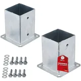 SO-Tech Zaunpfosten 100 x 152 mm Silber/Stahl