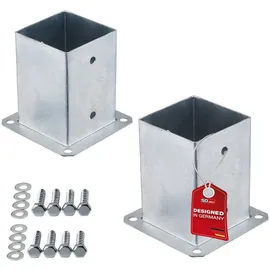 SO-Tech Zaunpfosten 100 x 152 mm Silber/Stahl