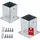 SO-Tech Zaunpfosten 100 x 152 mm Silber/Stahl