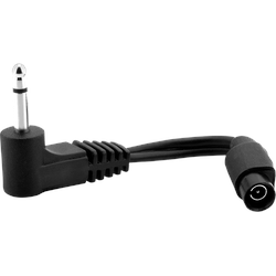 Adapter-Kabel Klinke auf Hohlstecker, schwarz