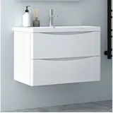 Aica Sanitär Waschtisch Unterschrank Waschbecken MDF Badmöbel Waschbeckenunterschrank 80 cm