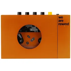 We are Rewind Portable BT Cassette Player Serge Orange