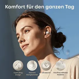 Soundcore AeroClip Champagner-Weiß