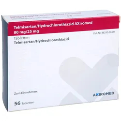 TELMISARTAN/Hydrochlorothiazid AXiromed 80/25 mg 56 St