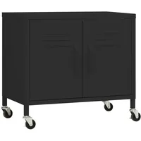 VidaXL Lagerschrank Schwarz 60x35x56 cm Stahl