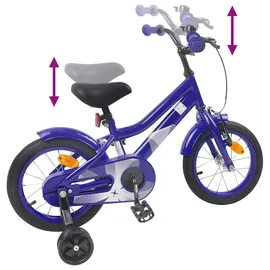 vidaXL Kinderfahrrad 14 Zoll dunkelblau