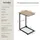Tectake Erie Braun Eiche 30 x 63 cm