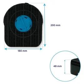 Wpro CHF200/1 Aktivkohlefilter