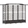 vidaXL Hochbeet mit Rankgitter und Dach 203,5 x 40 x 125 cm Braun