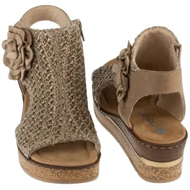 Rieker Keilsandaletten Damen Beige 39