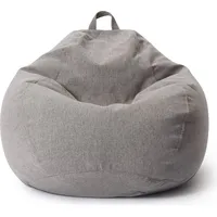Lumaland Sitzsack Comfort hellgrau 185l)