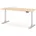 ASSMANN Beige Weiß Metall 120x121x80 Arbeitszimmer Schreibtische Bürotische