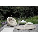 Karup Design Gartensessel Nido outTM, Loungesessel, Hocker, Chillsessel, Relaxsessel (B/H/T ca: 95x70x100cm - in mehreren Farben), Outdoor geeignet, Schmutz- und Wasserabweisend, Made in Europe beige|weiß