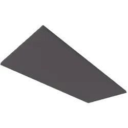 ISOLED Akustikabsorber H25 für Leuchtenrahmen mit Innenformat 592x1500mm anthrazit