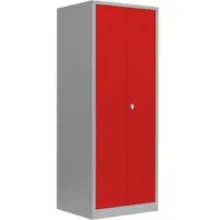 Lüllmann Spind feuerrot, lichtgrau 515424, 1 Schließfach 80,0 x 50,0 x 180,0 cm