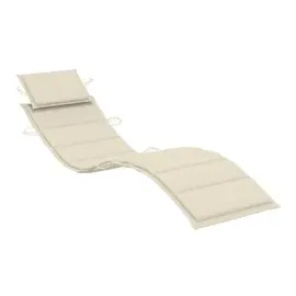 vidaXL Sonnenliege mit Auflage Grau Massivholz Akazie