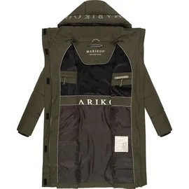 Marikoo Damen Winter Steppmantel Jacke Parka Recycelt Warm Mantel mit Kapuze & Recyceltes Obermaterial Laryaa
